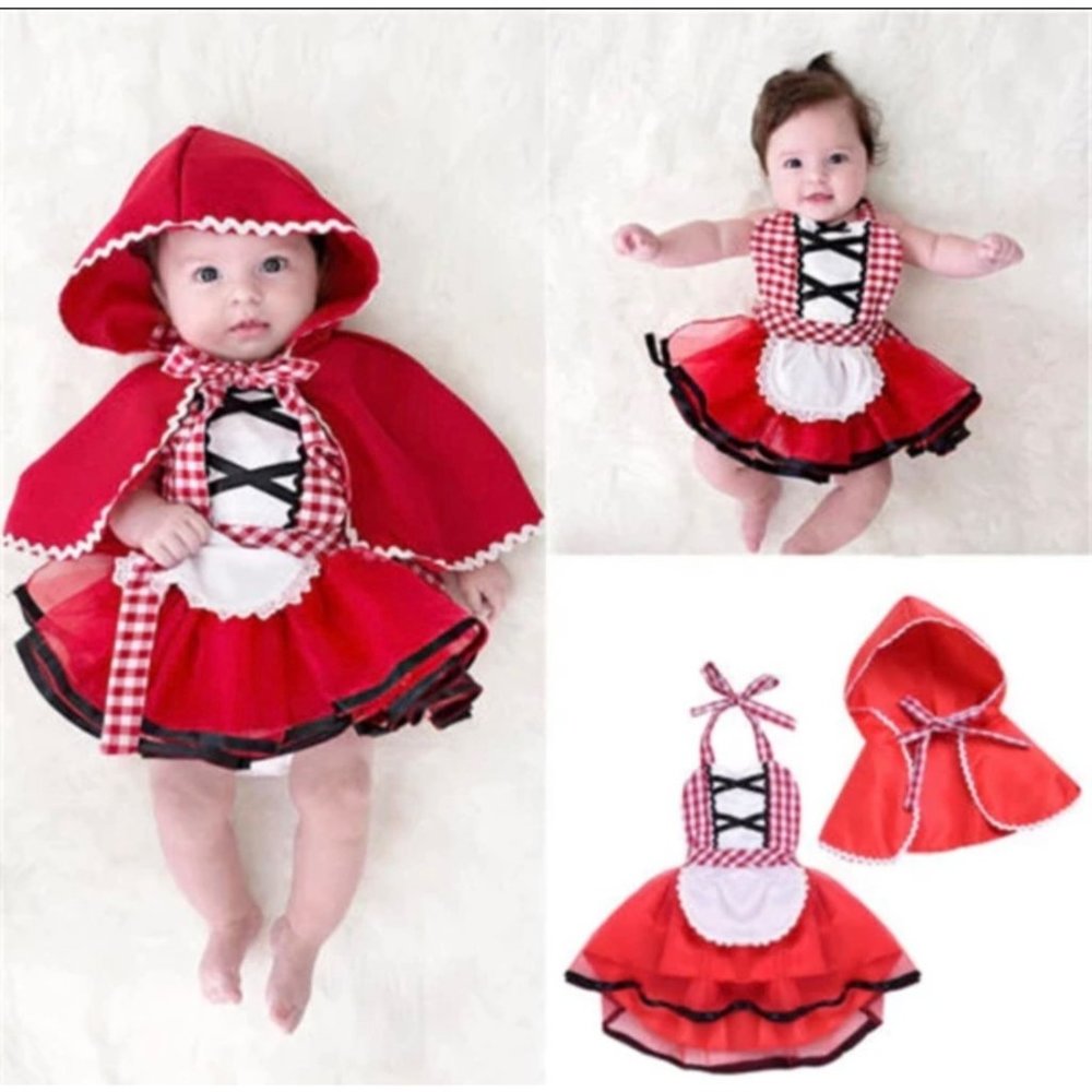 Little Red Riding Hood infant baby costume Halloween fairy tales size12 mo.